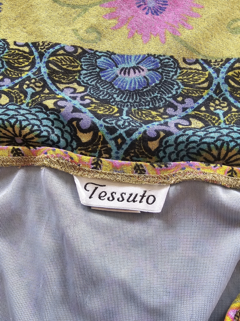 Vintage Tessuto Colorful 90s Y2k Floral Print Skirt - Picture 5 of 5